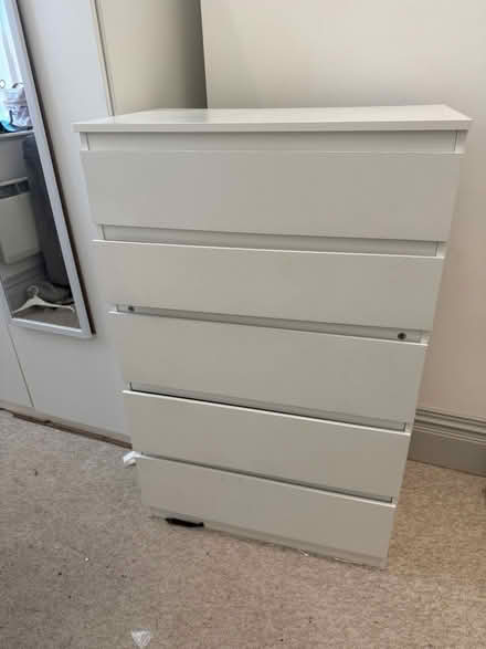 Photo of free White chest of drawers (WS1 1PT) #1