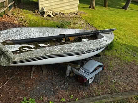 Photo of free 12 ft sailboat and trailer (Langhorne, PA) #1
