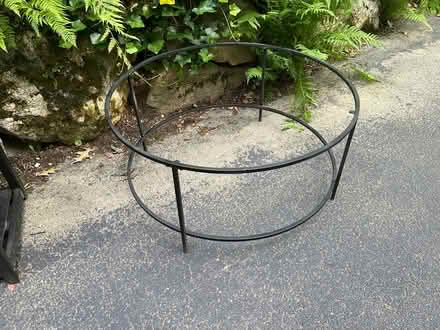 Photo of free Round coffee glass top coffee table (between Dascomb and Clark Road) #1
