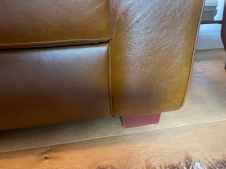 Photo of free Leather brown sofa (Foxt ST10) #3