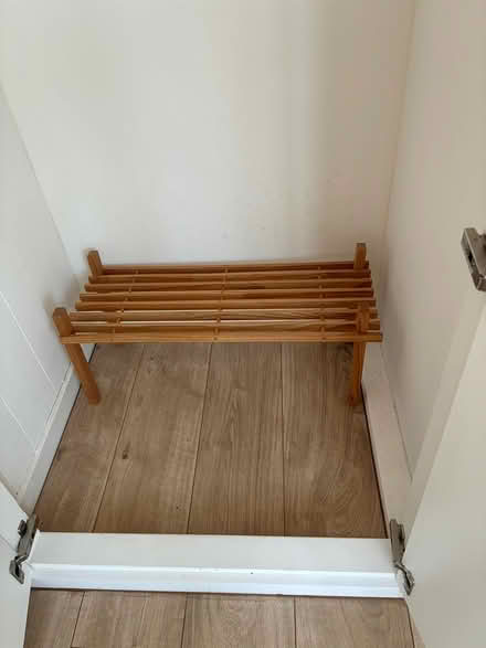 Photo of free Wooden shoe rack (Dunstable, Bedfordshire) #1