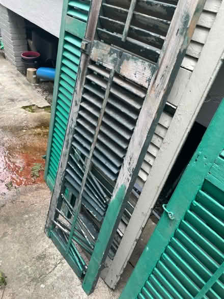 Photo of free Vintage wood shutters (Uptown new orleans) #1