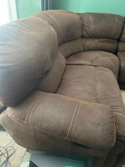 Photo of free Corner sofa with recliner (Whitstable) #2
