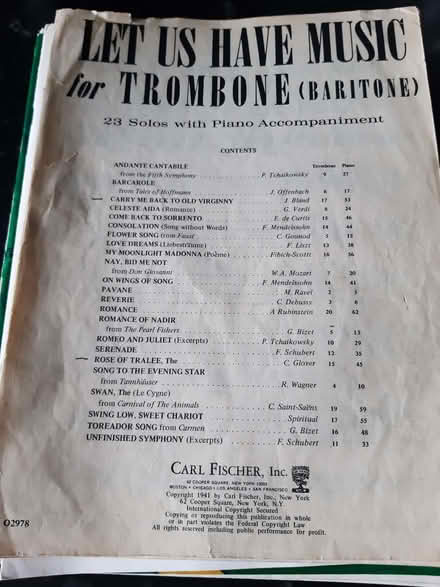 Photo of free Sheet music for brass and woodwind (Davidson's Mains EH4) #3