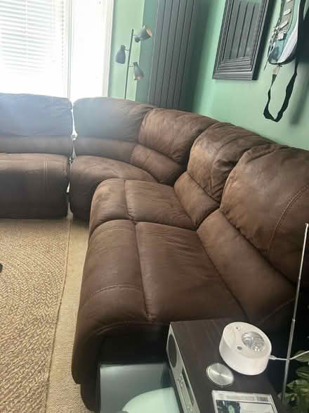 Photo of free Corner sofa with recliner (Whitstable) #1