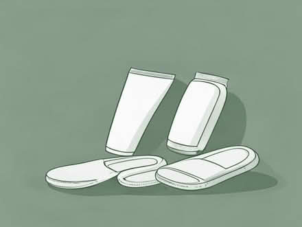 Photo of free travel deodorant, talc, and slippers (Hala LA1) #1