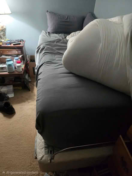Photo of free twin bed (Manville) #1