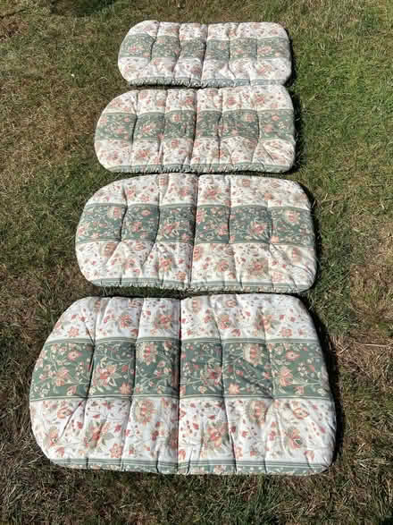 Photo of free A set of 4 garden seat cushions (Rifle Range No 2 GU12) #1