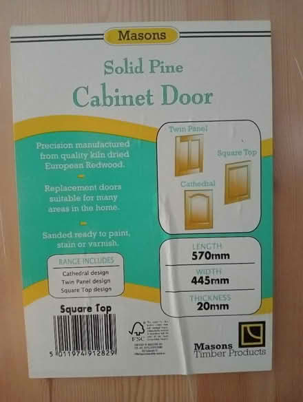 Photo of free Pine cabinet door (unused) (Kidlington OX5) #1
