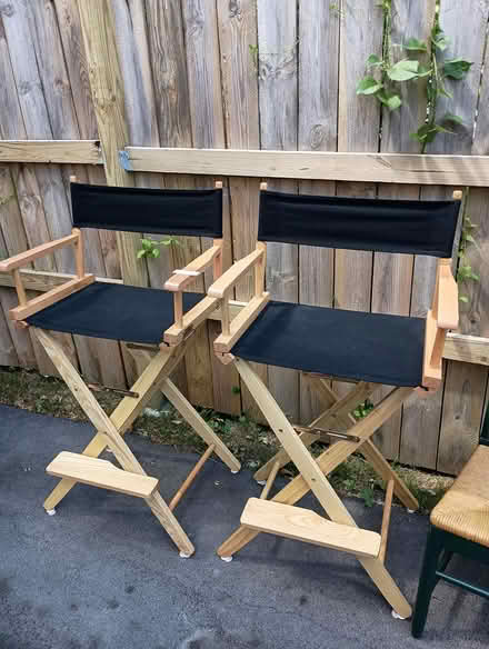 Photo of free Two director's style chairs (Millbury, MA) #1