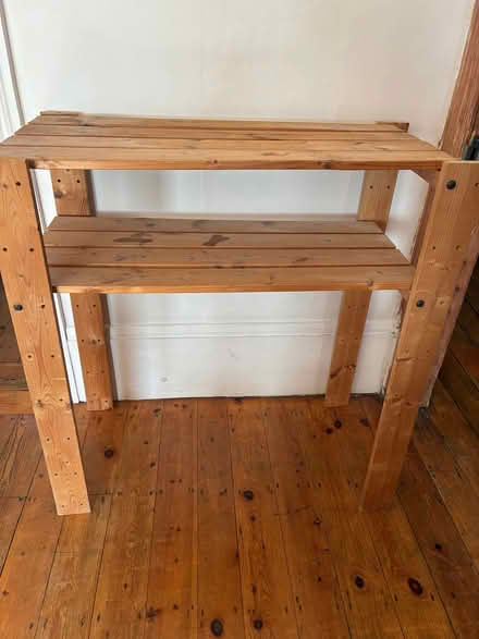 Photo of free Three wooden shelf units (Stroud Green N4) #2