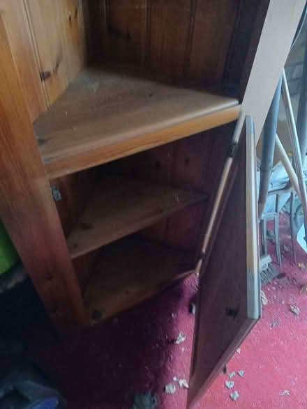 Photo of free Corner pine display cabinet (Catchems End DY12) #2
