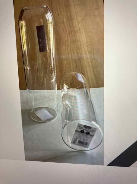 Photo of free 2 x 30cm tall Clear Glass Kitchen Storage (Brand New) (St James, South Elmham IP19) #3