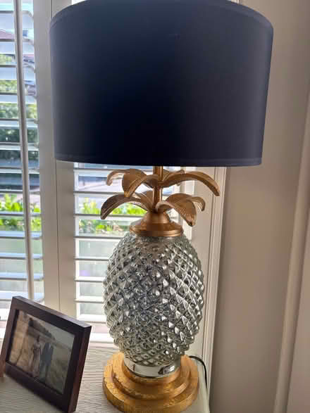 Photo of free Pineapple metallic and gold lamp (N6 4HP) #1