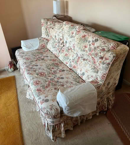 Photo of free 3 seater sofa (Darby Green GU47) #2