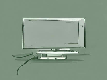 Photo of free 28" TV screen with power cable (Battle RG30) #1