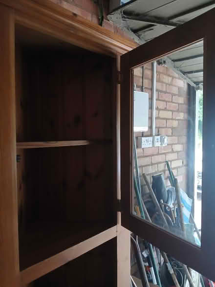 Photo of free Corner pine display cabinet (Catchems End DY12) #4