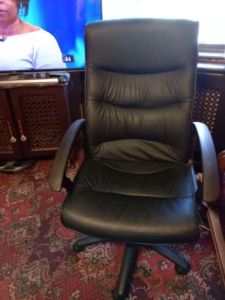 Photo of free Leather Computer/Desk Chair (Collyhurst M8) #1