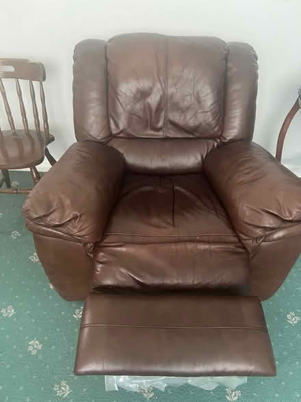 Photo of free 2x leather recliners (Dublin 11) #2