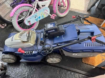 Photo of free Jackson and spear cordless mower (Bleasby notts) #1