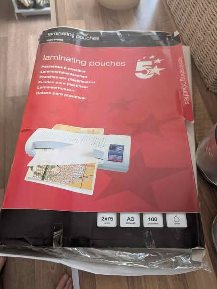 Photo of free A3 Laminator and 100 pouches (AL10) #2