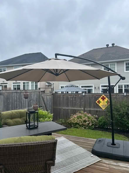 Photo of free Patio umbrella and stand (Cardinal creek Orleans) #1