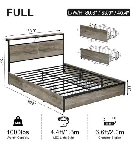 Photo of free Full Size Bed Frame (Gowanus on Douglass and 4th) #2