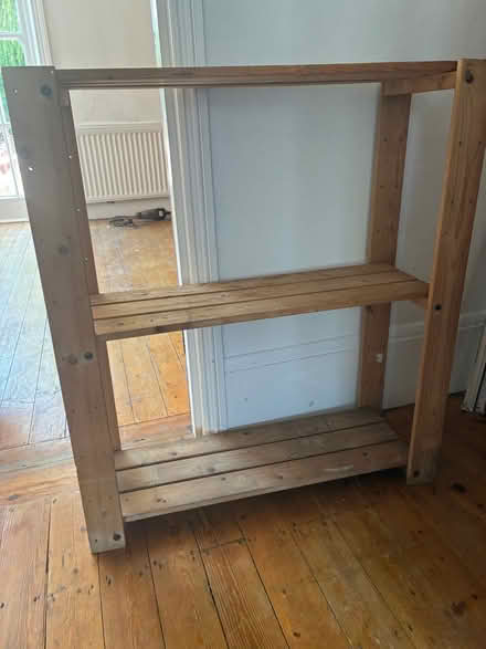 Photo of free Three wooden shelf units (Stroud Green N4) #1