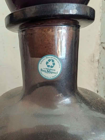 Photo of free Smoked-grey recycled glass bottle (Bedford Centre MK40) #4