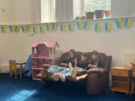 Photo of free 2 Brown Sofas + Bookshelf (Glasgow) #2
