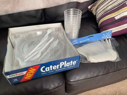 Photo of free Plastic plates, cutlery and glasses (Rowlands Gill NE39) #1