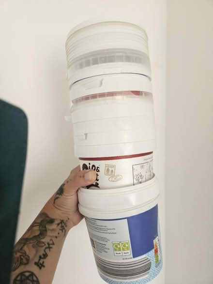 Photo of free 9 hard plastic tubs (Calow S44) #1
