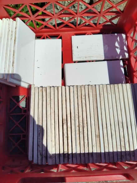 Photo of free white tiles / handmade Heath tiles (Pill Hill Lake Merritt) #2