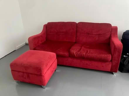 Photo of free sofa bed and storage stool (London) #1