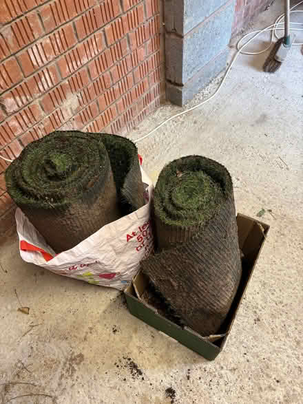 Photo of free Two rolls of artificial grass (Brough HU15) #1