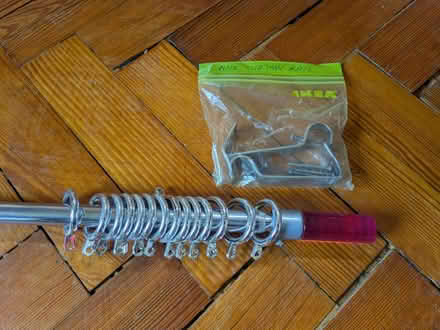 Photo of free Extending curtain pole with pink finials (Woodham Ferrers CM3) #4