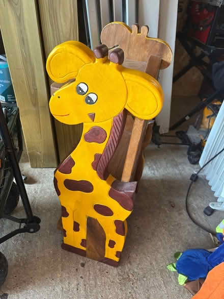 Photo of free Kids Giraffe Side table w shelve (Farnham Royal) #1