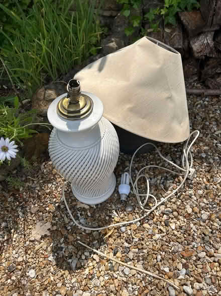 Photo of free White table lamp (Tunbridge Wells) #1