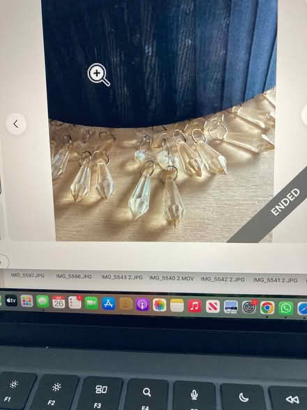 Photo of free Black Fabric Chandelier Pendant Light Shade with Droplets (St James, South Elmham IP19) #3