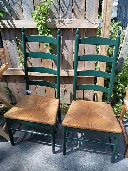 Photo of free Two ladder back chairs (Millbury, MA) #2