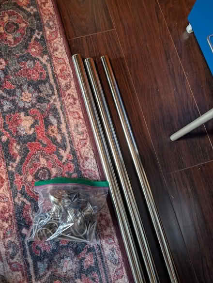 Photo of free Curtains -- two sets with rods (Folsom) #2