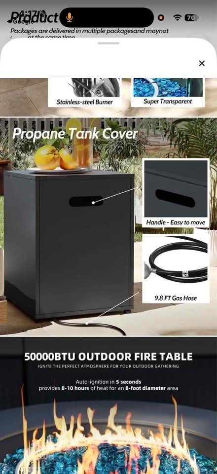 Photo of free Propane tank cover (Belford) #1