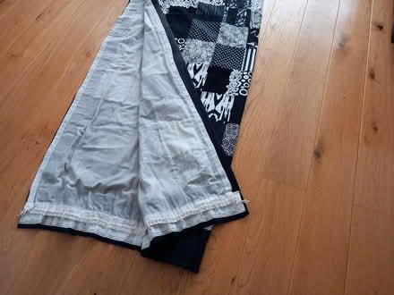 Photo of free Patchwork curtains black and white (Writtle) #2