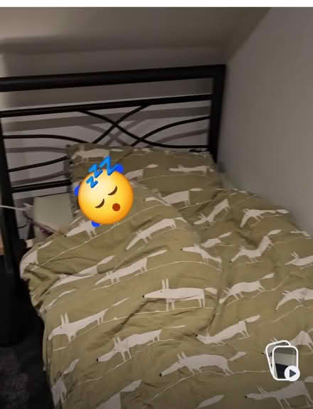 Photo of free Metal single bed with mattress (Huddersfield HD8) #2