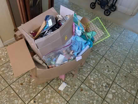 Photo of free Sewing machine and fabric (Campbell) #4