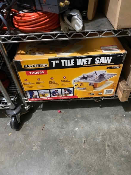 Photo of free 7 inch wet tile saw (Crofton (Briarleigh)) #1