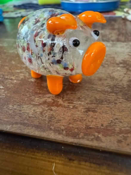 Photo of free Small glass pig figurine (Belmont) #1