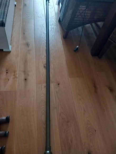 Photo of free Dark brown metal curtain pole (Writtle) #3