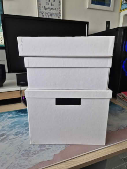 Photo of free 3 A4 organising containers (Wolverhampton WV10) #1