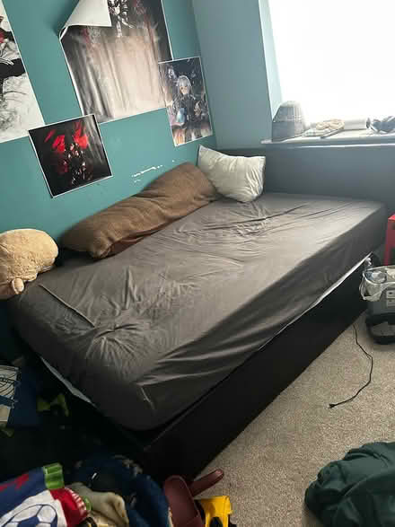 Photo of free Faux leather ottoman bed slatted (Birmingham B9) #3